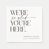 リハーサル結婚ディナーデコールの前夜 スタンダードカクテルナプキン (正面)