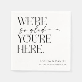 リハーサル結婚ディナーデコールの前夜 スタンダードカクテルナプキン