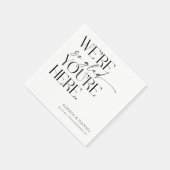 リハーサル結婚ディナーデコールの前夜 スタンダードカクテルナプキン (角)