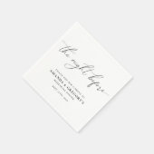 リハーサル結婚ディナー前の夜 スタンダードカクテルナプキン (角)