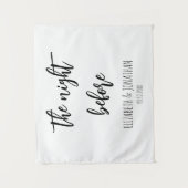 リハーサル結婚ディナー前の夜 タペストリー (正面)