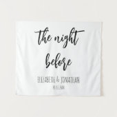 リハーサル結婚ディナー前の夜 タペストリー (正面(横))