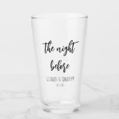 リハーサル結婚ディナー前の夜 タンブラーグラス (正面)