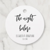 リハーサル結婚ディナー前の夜 フェイバータグ (正面)