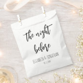 リハーサル結婚ディナー前の夜 フェイバーバッグ (クリップ留めされた状態)