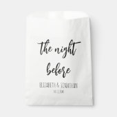 リハーサル結婚ディナー前の夜 フェイバーバッグ (正面)