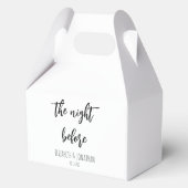 リハーサル結婚ディナー前の夜 フェイバーボックス (正面)