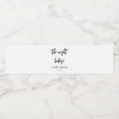 リハーサル結婚ディナー前の夜 ペットボトルラベル (シングルラベル)