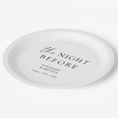 リハーサル結婚ディナー前の夜 ペーパープレート (アングル)