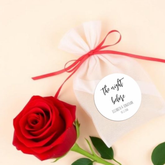 リハーサル結婚ディナー前の夜 ラウンドシール