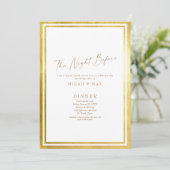リハーサル結婚ディナー前の夜 招待状 (スタンド正面)