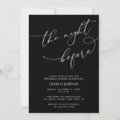 リハーサル結婚ディナー前の夜 招待状 (正面)