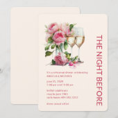 リハーサル結婚ディナー前の夜 招待状 (正面/裏面)