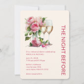 リハーサル結婚ディナー前の夜 招待状 (正面)