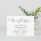 リハーサル結婚ディナー前の夜 招待状 (スタンド正面)