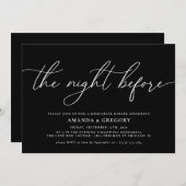 リハーサル結婚ディナー前の夜 招待状 (正面/裏面)