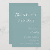 リハーサル結婚ディナー前の夜 招待状 (正面/裏面)