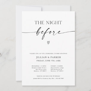 リハーサル結婚ディナー前の夜 招待状