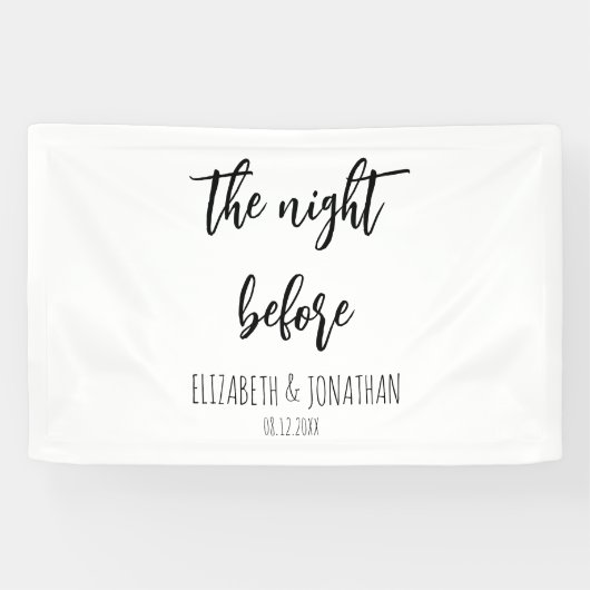 リハーサル結婚ディナー前の夜 横断幕 (横)