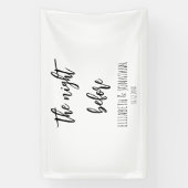 リハーサル結婚ディナー前の夜 横断幕 (縦)