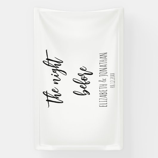 リハーサル結婚ディナー前の夜 横断幕 (縦)