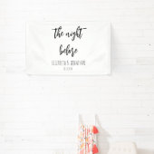 リハーサル結婚ディナー前の夜 横断幕 (インサイチュ)