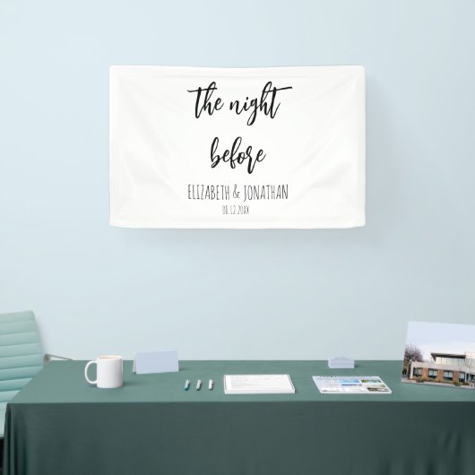 リハーサル結婚ディナー前の夜 横断幕 (トレードショー)