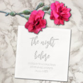 リハーサル結婚ディナー前の夜 箔ナプキン