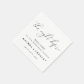 リハーサル結婚ディナー大歓迎 スタンダードカクテルナプキン (角)