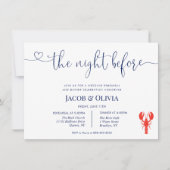 リハーサル結婚ディナー・インビタティの前夜 招待状 (正面)