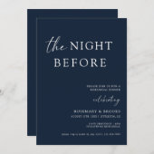 リハーサル結婚ディナー・インビタティの前夜 招待状 (正面/裏面)