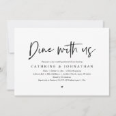 リハーサル結婚ディナー 招待状 (正面)