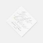 リハーサル結婚ナプキンスの前の結婚夜 スタンダードカクテルナプキン (角)