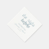 リハーサル結婚ナプキンスの前の結婚夜 スタンダードカクテルナプキン (角)