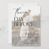 リハーサル結婚ランチの前日 招待状 (正面)