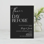 リハーサル結婚ランチの前日 招待状 (スタンド正面)