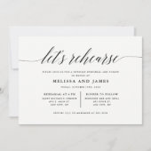 リハーサル結婚招待状 招待状 (正面)