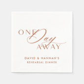 リハーサル遠くにディナー用コーヒーナプキン スタンダードカクテルナプキン (正面)