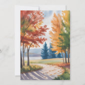 リハーサル離れディナーの色の変更 招待状 (裏面)