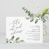 リハーサル食べディナーのリハーサル結婚を行おう 招待状 (スタンド正面)