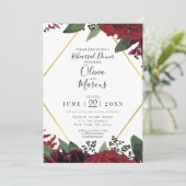 リハーサル | エレガントなリッチバーガンディマサラの花 招待状 (スタンド正面)