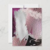 リハーサル |シニモダンーカシスはっきりしたストローク 招待状 (裏面)