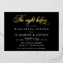 リハーサル・ディナーの前の夜のブラックスクリプト