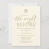 リハーサル・ディナーの前モダンの夜だった 招待状 (正面)