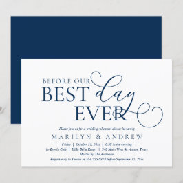 『リハーサル・ディナー・インビ』 招待状