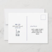 リハーサル・ディナー 出席確認 招待状 (裏面)