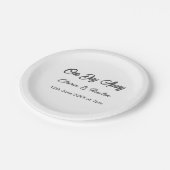 リハーサル・ディナー 1日前 前夜 名前 ペーパープレート (アングル)