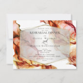 リハーサル | 流体抽象芸術インク秋の色 招待状 (正面)