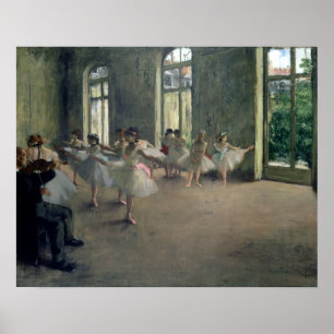 リハーサル、c.1873-1878エドガー・デガス ポスター