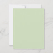 リハーサル | Springtime モダン Eucalyptus 招待状 (裏面)